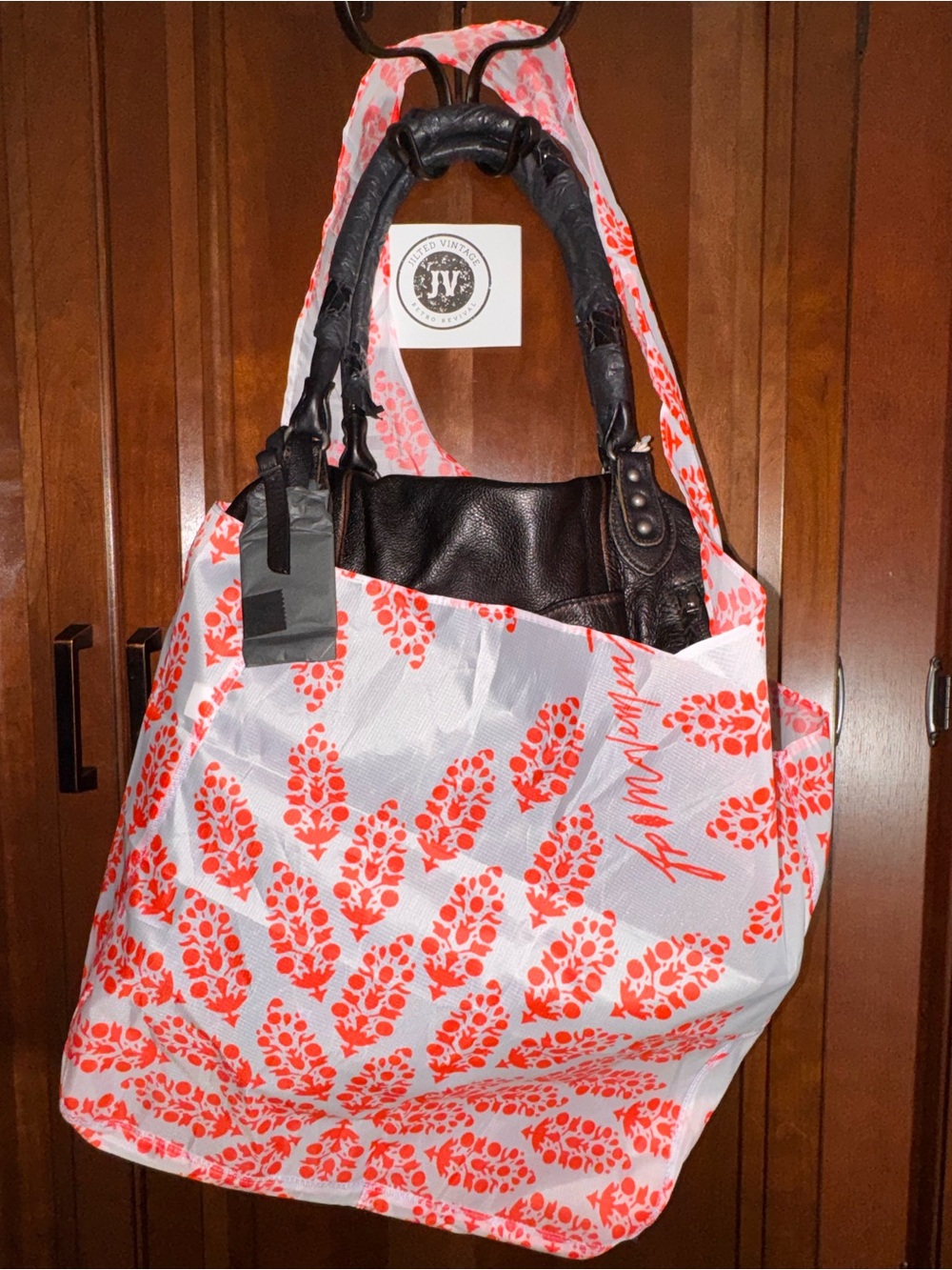 Free People Emerson Tote Leather Shoulder Crossbody Bag NWT Coal - Picture 4 of 4